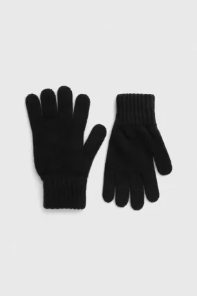 Barbour wool gloves black color